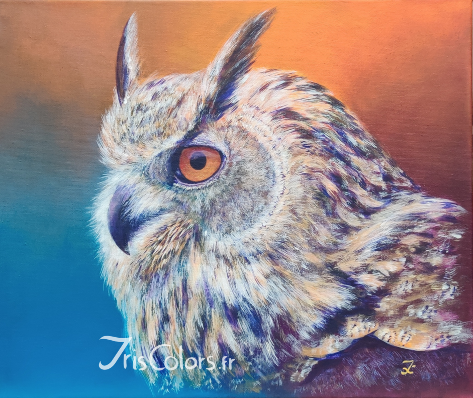 Print of “Golden eye”, animal painting by IrisColors