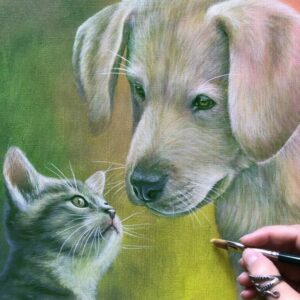 Reproduction de « Harmonie », peinture animalière d'IrisColors