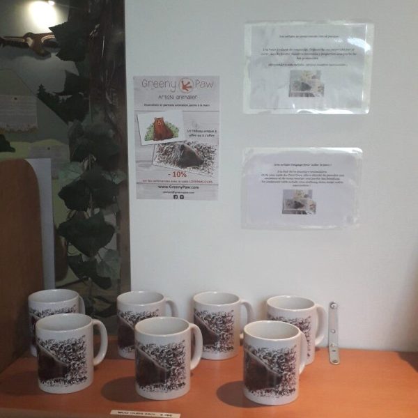 Mugs illustrated by IrisColors for Parc'Ours